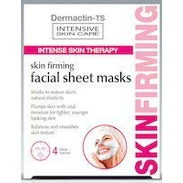 Dermactin-TS Mascarilla reafirmante para la piel facial de 4 piezas