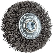 Forney Industries Command PRO Wire Wheel Crimped, 2 in x .014 in x 1/4 in Shank, Bulk