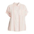 thumbnail image 5 of Terra & Sky Women’s Plus Size Short-Sleeve Button-Front Camp Shirt, Sizes 0X-5X, 5 of 5