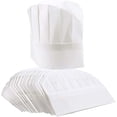 thumbnail image 1 of 20 Pack Paper Chef Hats for Kids, Adults, Adjustable White Kitchen Toque Cap Bulk Set, 1 of 5