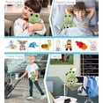 thumbnail image 3 of DolliBu Sitting Frog Stuffed Animal with Soccer Ball Plush - Soft Huggable Frog, Adorable Playtime Plush Toy, Cute Wildlife Gift, Super Soft Plush Doll Animal Toy for Kids and Adults - 9 Inch, 3 of 5