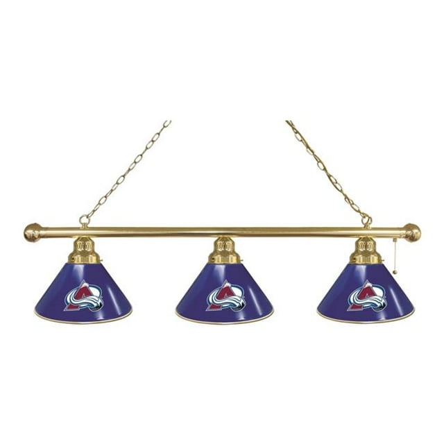 Holland Bar Stool BL3BRColAva Colorado Avalanche 3 Shade Pool Billiard Light, Brass