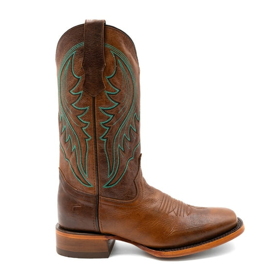 Ferrini Mens Beau Embroidered Square Toe Cowboy  Mid Calf Boots