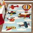 thumbnail image 2 of Superior Modern Planes Area Rug, 4' x 6', 2 of 5