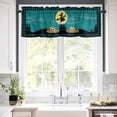 thumbnail image 5 of Halloween Valances for Windows Witch Cat Castle Rod Pocket Curtain Valance Window Treatment Short Curtains for Kitchen Living Room, 54"x18", 5 of 5