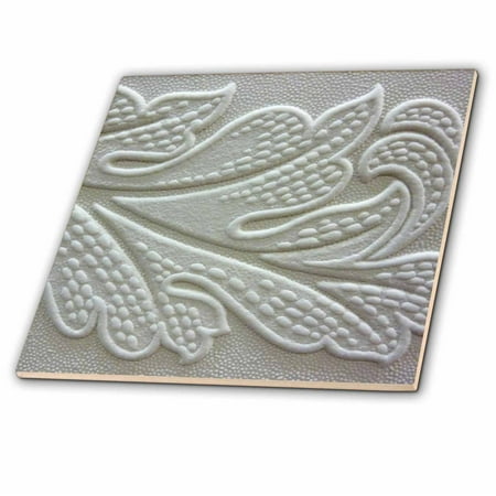 Leaf Relief - 3dRose Leaf Relief - Ceramic Tile, 4-inch