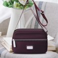 thumbnail image 1 of Bolso Bandolera Bolso del teléfono celular de las mujeres Multi-bolsillos Bolso de compras de nylon Bolso impermeable Satchel, 1 of 5