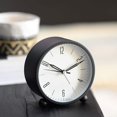 thumbnail image 3 of reloj despertador silencioso que no hace tictac luz dormitorio forma redonda relojes pequeños JAMW Sencillez, 3 of 4