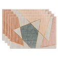 thumbnail image 1 of Nvzi Manteles individuales de lino, manteles para mesa de comedor, protectores de superficies,accesorios de decoración de cocina (juego de 4, tamaño 17,7 x 12,6 pulgadas, A03), 1 of 5