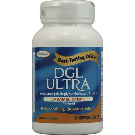 Enzymatic Therapy DGL ULTRA, Caramel Cr?me, 90 Ct