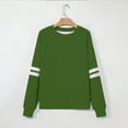 thumbnail image 4 of Women Casual Long Sleeve Crewneck Color Block Sweatshirts Pullover, 4 of 5
