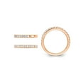thumbnail image 3 of 1/2 Carat (Ctw E-F, VS1-VS2) Lab-Grown Diamond Wedding Band Ring in 14K Rose Gold for Women, 3 of 6