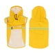 thumbnail image 1 of Zhuge Chubasquero impermeable para perros, ropa de lluvia ligera, reflectante y ajustable para mascotas con capucha tipo poncho, L, amarillo, 1 of 4