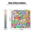 thumbnail image 3 of POFEU Miroir de Maquillage de Poche Portable, Couverture en PU, Miroir de Voyage Compact avec Verre Double Face Normal et Grossissant, Forme Ronde, Carré, 3 of 9