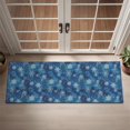 thumbnail image 2 of Blue Christmas Snowflake Pattern Door Rugs,Washable Non Slip Door Mats Indoor,Decorative Door Mats,Entry Mat Indoor for Entrance,Bedroom,Kitchen,Bathroom,16"x47", 2 of 6