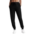thumbnail image 6 of Ladies' Straight Leg Pants Fashionable Solid Color High Waist Drawstring Pockets Elastic Waist Casual Pants Sweatpants For women, 6 of 6