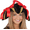 Black/Gold/Red, variant on Velvet Pirate Hat