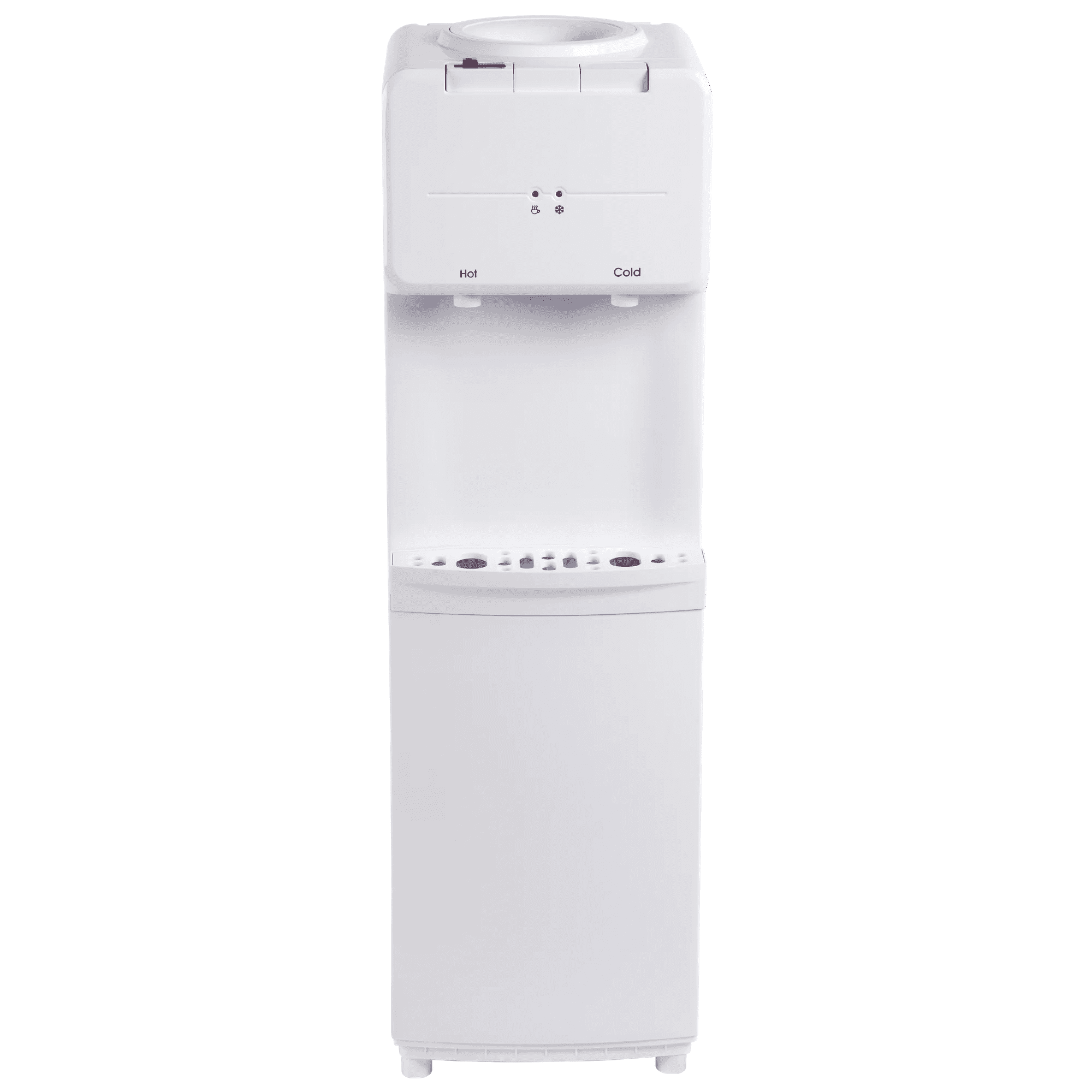 Open Box Great Value VWD1112W Top Loading Hot, Cold Temperature Water Dispenser, White Water Cooler, 36.4" High