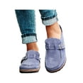 thumbnail image 3 of Kesitin Women Backless Trainers Loafer Slip On Flat Non Slip Shoes Casual Summer Beach, 3 of 4