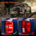 thumbnail image 2 of TRUE MODS Smoked LED Tail Light Assembly Replacement for 2014-2018 Chevy Silverado 1500 (14-18) 2015-2019 Silverado 2500 3500 HD (15-19) w/Stock Halogen Taillight Custom Rear Brake Turn Signal Lamp, 2 of 8