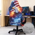 thumbnail image 3 of Jeiento Eagle Gaming Chair Cover Set of 4 Breathable Rotating Chair Slipcover with Elastic Bottom American Flag Computer Chair Protector with Armrest Cover, 3 of 7