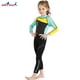 thumbnail image 2 of Soidarity Traje de neopreno para niños de 2,5 MM, cuello , una pieza, manga larga, a prueba de sol, traje de baño elástico para niñas, ropa Deportes acuáticos, 2 of 6