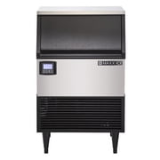 Maxx Ice Intelligent Series Self-Contained Ice Machine, 199 lbs, Half Dice Ice Cubes, with 75 lbs Built-in Ice Storage Bin, in Stainless Steel with Black Trim (MIM200NH)
