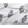 thumbnail image 3 of Soimoi Modal Satin Fabric Leaves & Floral Block Print Fabric by The Yard 42 Inch Wide, 3 of 3