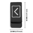 thumbnail image 2 of Stainless Steel Elder Futhark Kenaz Rune Classic Slim Money Clip Credit Card Holder, 2 of 2