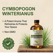 TRATAK ORGANICS Citronella Essential Oil – Huge 118 ML – 100% Pure and Natural – Premium Grade Essential Oil for Diffuser and Aromatherapy, Skin, Massage, Candle and Soap Making Fragrance