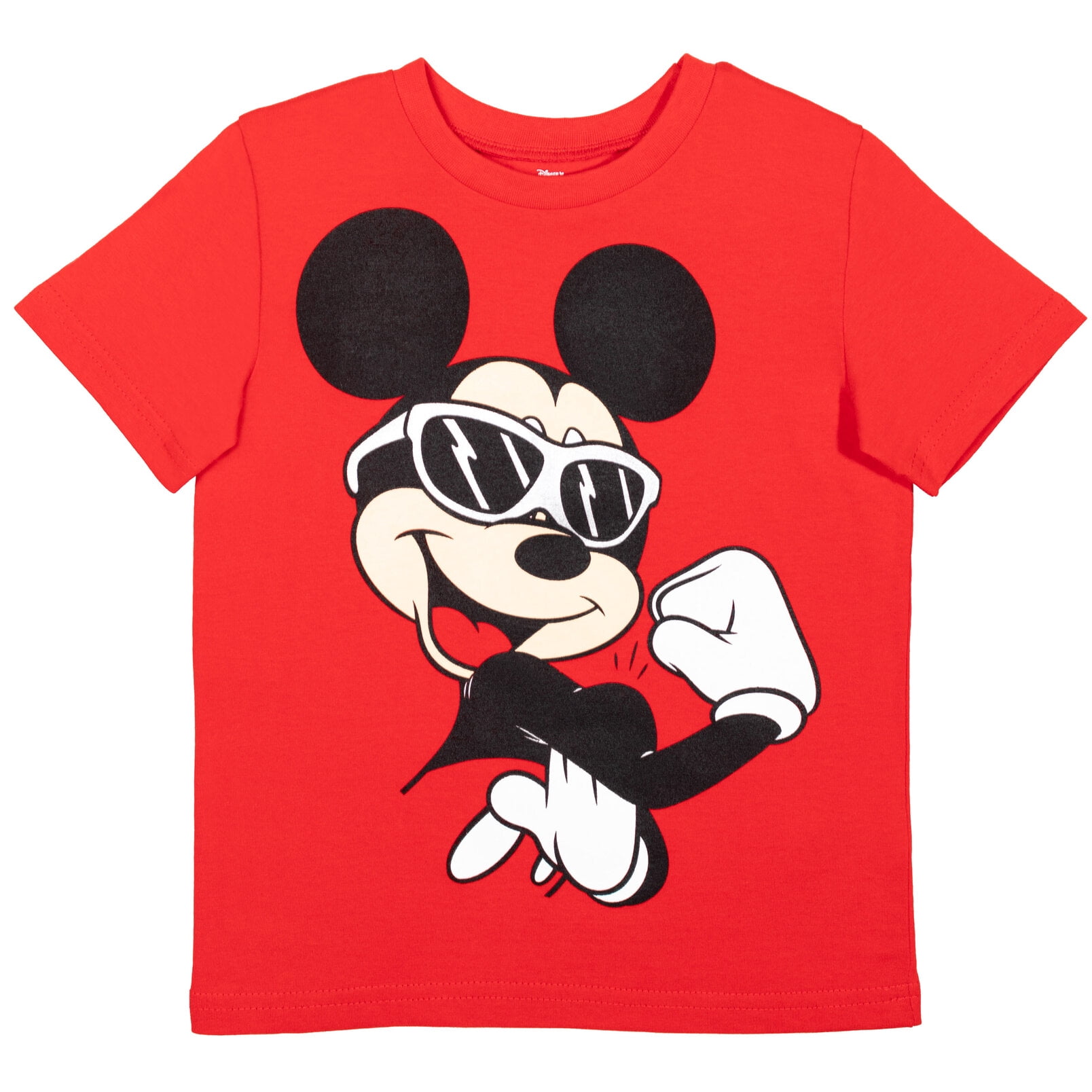 Disney Mickey Mouse Little Boys T-Shirt Tank Top and Mesh Shorts 4 Piece Outfit Set Infant to Little Kid