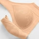 thumbnail image 4 of Puntoco Sujetadores para mujer sin aros, estilo sin aros de acero, con botones en el medio y estampados, ropa interior transpirable para uso diario, 4 of 5