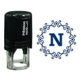 thumbnail image 1 of Printtoo Alphabet N Monogram Octagon Celtic Swirl Frame Self Inking Rubber Stamp Office Stationary, 1 of 7