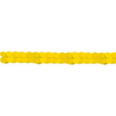 Amscan Yellow Paper Garland, 12' Wide, 1 Count