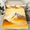 thumbnail image 2 of Feelyou Nature Scenery Twin Sheet Sets, Western Rustic Mountain Twin Fitted Sheet, Teens Kids Boys Girls Flat Sheet, Ultra Soft Bedroom Decor, 3 Pieces, 2 of 7