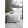 thumbnail image 2 of Light Grey Bold Stripes So Soft Linen Pillow 14x20 Down Alternative Insert, 2 of 7