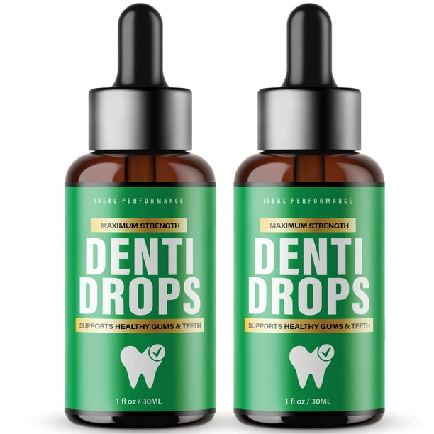 (2 Pack)DentiDrops for Gums Denti Drops Dental Dropper Healthy Gum and