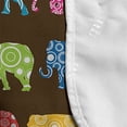 thumbnail image 4 of Animal Microwave Oven Cover, Abstract Savannah Animals in Colorful Design Patterned with Circles on Brown Back, Water Resistant Organizer with Pockets for Kitchen, 36" x 12", Multicolor, by Ambesonne, 4 of 4