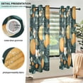 thumbnail image 3 of Yayeee Window Curtains Set of 2 for Living Room Light Filtering 63"x42", Green Oranges, 3 of 7