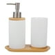 thumbnail image 1 of 1 juego de accesorios de baño, soporte para cepillo de dientes, taza, dispensador de jabón, 1 of 7