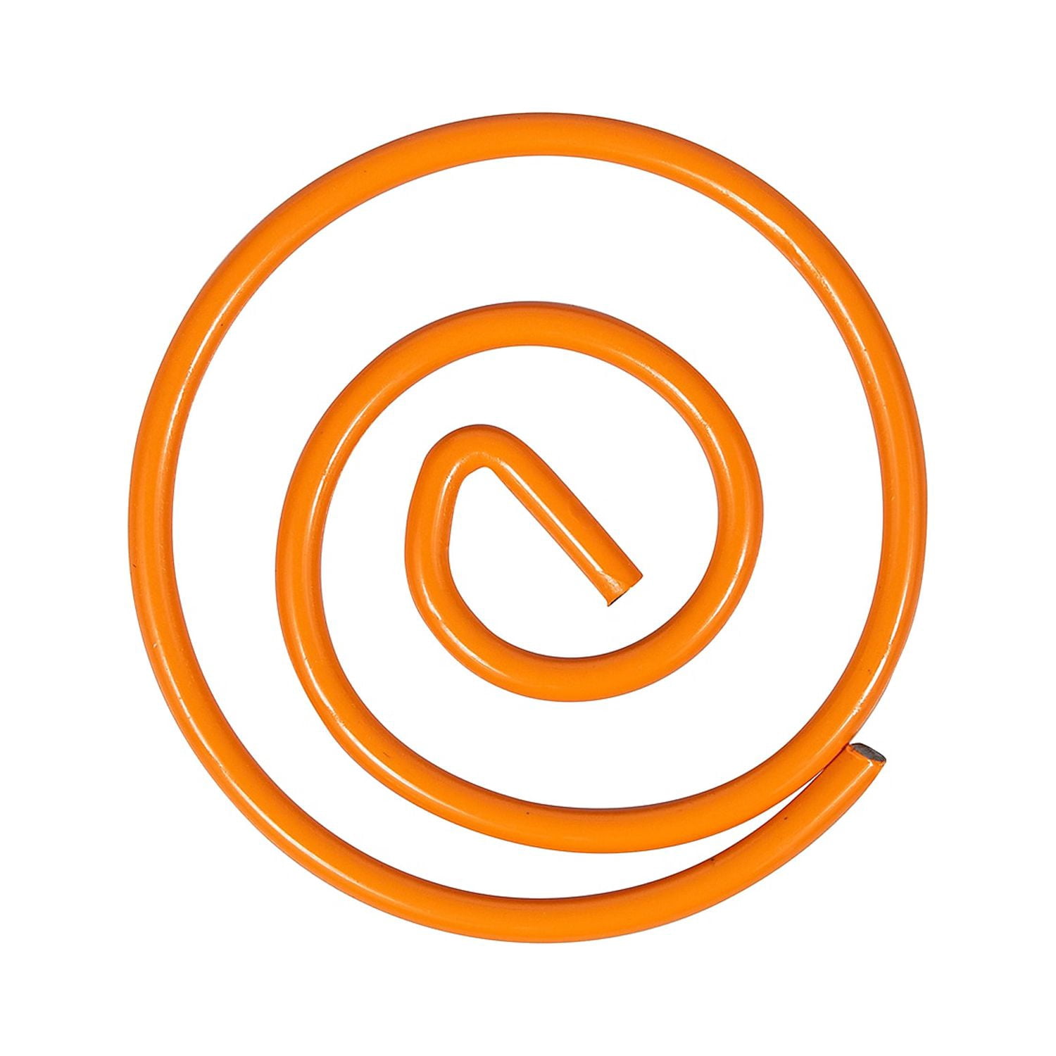 JAM Paper Colored Circular Paper Clips Round Paperclips Orange 2 Packs of 50 (21827540B)
