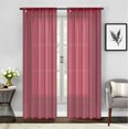 thumbnail image 1 of Empire 2 Piece Sheer Voile Window Curtains Drapes Set 84" Long Rod Pocket, 1 of 1