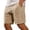 b-219Khaki901, variant on PIMSSY Men Casual Summer Shorts Lightweight Loose Fit Beach Walking Comfortable Elastic Waist Breathable Outdoor Shorts Solid Color Male Cozy Bottoms