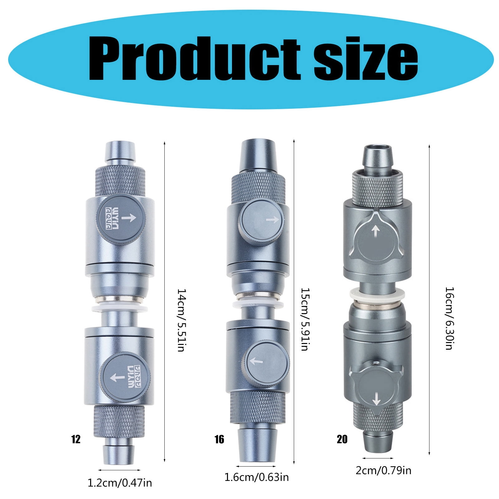 Unidirectional Air Check Valves For Aquarium Air Pumps Tubing NonReturn Valves Fish Tanks Accessories