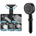 thumbnail image 2 of Multi-Functional High Pressure Shower Head with 5 Modes, High Pressure Handheld Shower Head with ON/Off Switch, Water Saving, Easy to Install (Black-a), 2 of 7