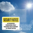 thumbnail image 6 of Visitors Report To Front Office OSHA Security Notice Aluminum Sign 10 Inch x 7 Inch - 5 Pack, 6 of 8