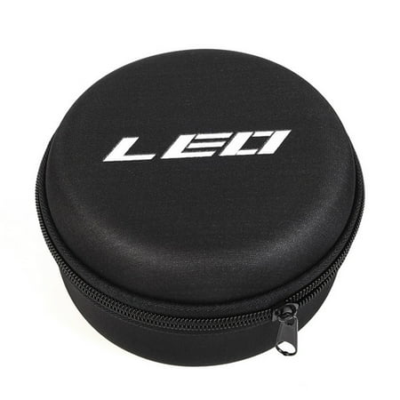 CHAXIN LEO Reel Pouch Portable Round Shaped Fishing Reel Storage Bag EVA Fly Raft Reels Carry Pouch Case Fishing Tackle