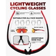 thumbnail image 4 of VICTGOAL Cycling Sunglasses for Men Women with Polarized and Photochromic 2 Lenses,UV400 Clear Road Bike Running Sports Goggles, 4 of 6