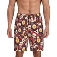 thumbnail image 3 of Lsque Skull record lips Mens Sleep Pajama Shorts,Short Pajama Pants, Cotton Ultra-Soft Knit-XX-Large, 3 of 9