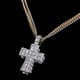 thumbnail image 5 of Collar Cruz de Cobre Cadenas Joyería de Hombre Decoraciónes Suministro Plata, 5 of 9
